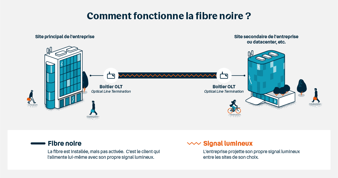 fibre optique noire
