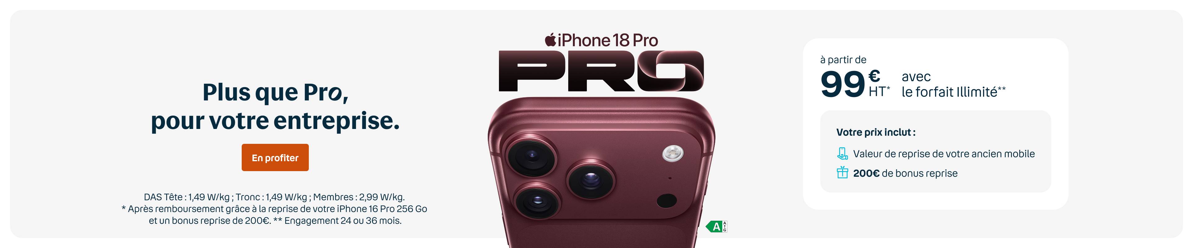 offre apple iphone 18 pro