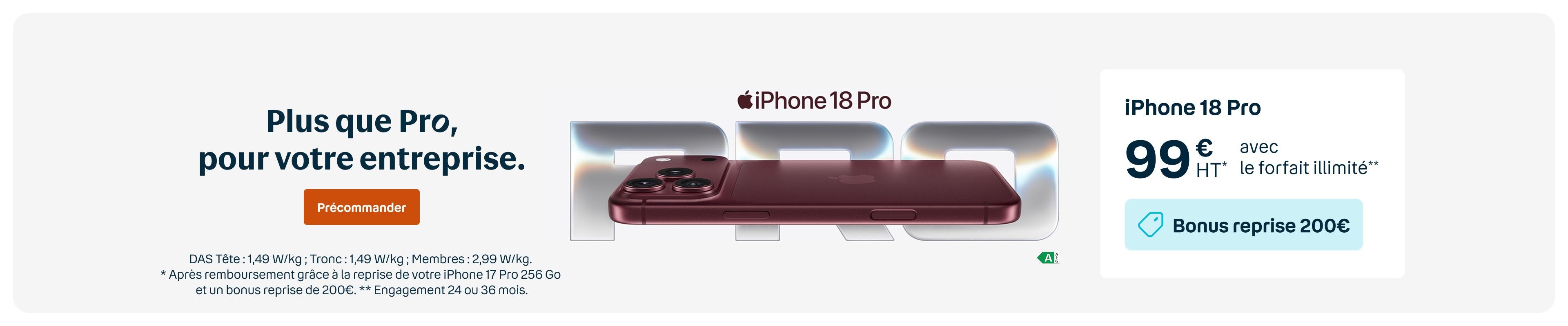 offre apple iphone 18 pro