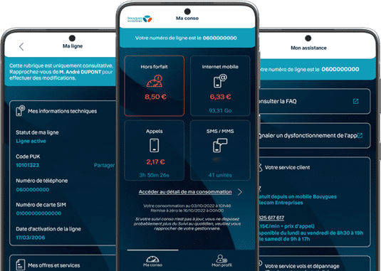 Application suivi conso